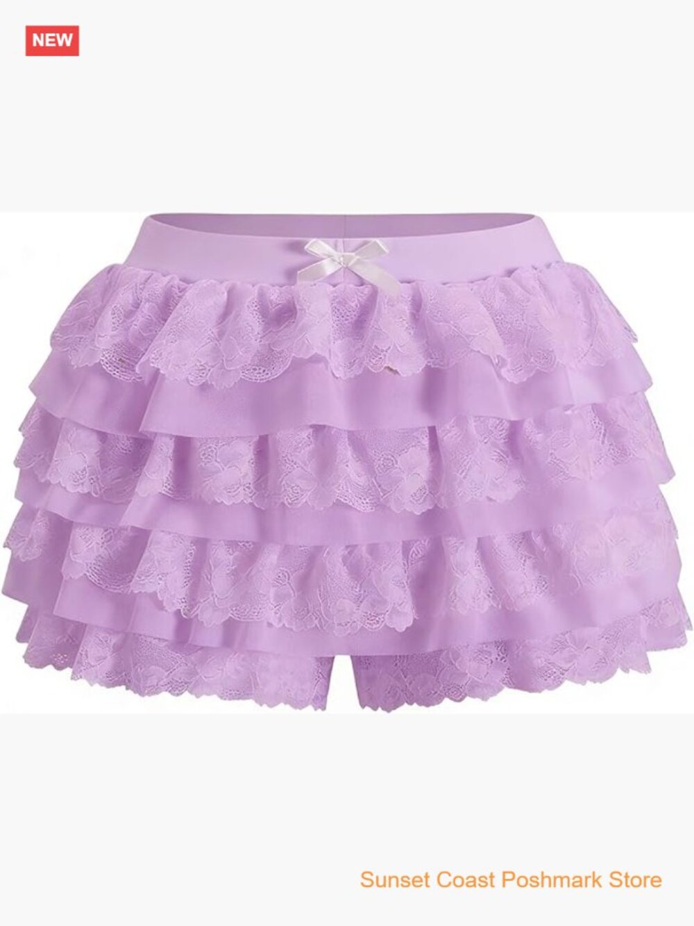 Lace Multi-Layer Ruffle Shorts Y2K Sweet Pettipants Sexy Booty Mini Skirt